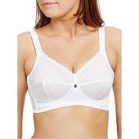Berlei Solutions B510 Classic Support Lace Soft Full Cup Bra, White, Black, Nude