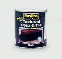 Rustins TXSTBLW500 Textured Step & Tile Black 500ml