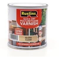 Rustins Quick Dry Polyurethane Varnish Gloss Clear 250ml