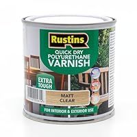 Rustins Quick Dry Polyurethane Varnish Matt Clear 250ml