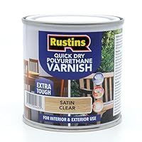 RUSTINS Quick Drying Poly Varnish Satin Clear 250ml
