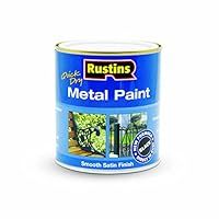 RUSTINS MPBK500 Metal Paint, Black, 500 ml