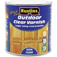 Rustins EAVS1000 1L Outdoor Varnish Satin - Clear