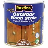 Outdoor Wood Stain Satin Medium Oak 2.5ltr