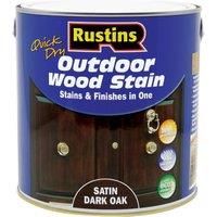 Rustins ESDO2500 2.5L Satin Outdoor Wood Stain - Dark Oak