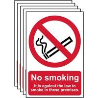 Scan SCA05675 No Smoking On These Premises PVC - 200mm x 300mm