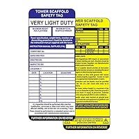 Spectrum Industrial Tower Scaffold Safety Tag Insert (Pack of 10)