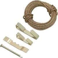 Wickes Picture Hanging Kit Brass