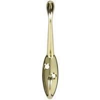 Wickes Hat And Coat Hook - Polised Brass Pack of 2