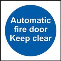 Centurion Fire Safety Sign Automatic Fire Door Keep Clear