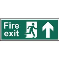 Centurion Fire Safety Sign Fire Exit Up 400x150