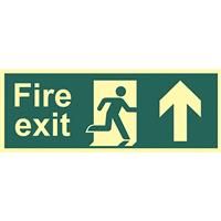 Centurion Photoluminescent Fire Exit Sign Fire Exit Up