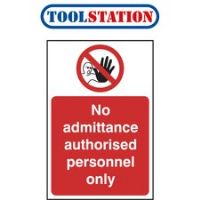 Prohibition Sign No Admittance 148x210