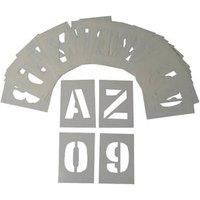 0-9 / A-Z Stencil Kit 36 Pieces (272PX)