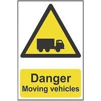 'Danger Moving Vehicles' Sign 420mm x 297mm (989PX)