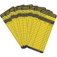 Forklift Safety Tag Inserts 10 Pack (468PX)