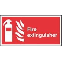 Non Photoluminescent "Fire Extinguisher" Sign 100mm x 200mm (442FG)