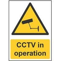 "CCTV In Operation" Sign 420mm x 297mm (492HL)