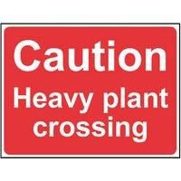 "Caution Heavy Plant Crossing" Sign 450mm x 600mm (688HL)