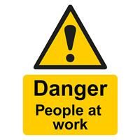 Centurion 'Danger People at Work' Warning Sign 400 x 300mm