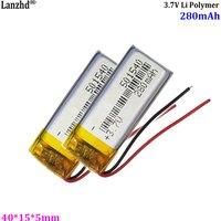 501540 3.7V 280mAh rechargeable lithium polymer battery For intelligent robot beauty device LED light digital product
