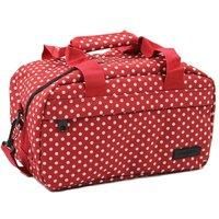 Members Essential On-Board New Easyjet 2021 Size Ryanair Compliant Hand Baggage in Red Polka Dot- 40 x 25 x 20cm