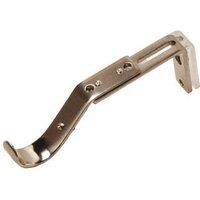 Speedy 28mm Adjustable Passing Support for Curtain Pole in Chrome - Satin Silver