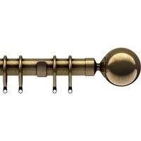 Nikola high quality 28mm metal curtain pole with Lined rings & Ball Finials f…