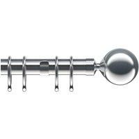 Nikola high quality 28mm metal curtain pole with Lined rings & Ball Finials f…