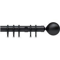 Nikola high quality 28mm metal curtain pole with Lined rings & Ball Finials f…