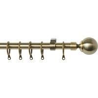 16-19mm Ball Pole Extendable Curtain Pole Antique Brass