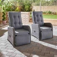 Monaco 2pc Deluxe Reclining Chair Set