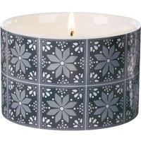 Fired Earth Wax Lyrical Medium Ceramic Candle, Silver Needle Tea, Up to 26 Hour Burn time, Paraffin