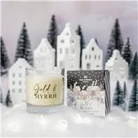 Wax Lyrical Gold & Myrrh Candle | Sensual Amber Gourmand Scent | Luxurious & Festive | Up to 42 Hours