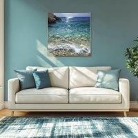 Cedar & Sage Crystal Waters Framed Canvas