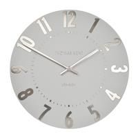 20" 51cm Mulberry Wall Clock Graphite Silver - Thomas Kent NEW