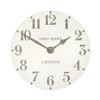 Thomas Kent Arabic Numerals Wall Clock, Limestone, 30cm, 12"