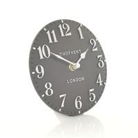 Thomas Kent Arabic Design Dolphin Grey Mantel Clock - 6" London