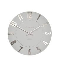 Thomas Kent Wall Clock - Mulberry Silver Cloud - Size 30 Cm 12”