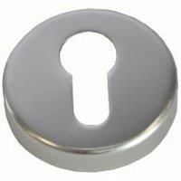 Euro Profile 52mm Aluminium Escutcheons Twin Pack Fire Door Ironmongery FD062
