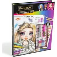 Kids Make Up Artist Set Become A Makeup Artist Rainbow Glitter Drawing & Painting Set