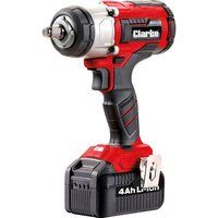 Clarke Clarke CIR184LIP 18V 400Nm 1/2" Drive Impact Wrench With 2 x 4Ah Batteries & Charger
