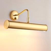 Endon PL350/SW Switched Brass swan Neck 350mm Picture Light