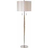 Ensora Lighting Xavier Wood Floor Lamp