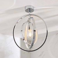 Ensora Lighting Skye Bathroom Semi Flush Ceiling Light