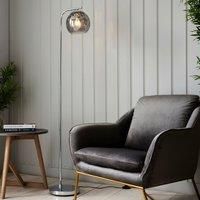 Endon 97978 Dimple Floor Light, Polished Chrome