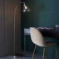 Endon 97591 Hansen Floor Light, bright nickel