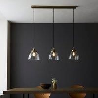 Endon 98114 Hansen 3 Light, antique brass, linear