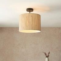 Caen Semi Flush Ceiling Light - Natural