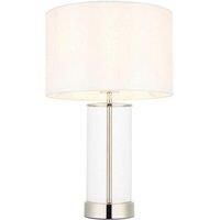 Endon 102674 Lessina Touch Table Light, bright nickel, vintage white, 280mm